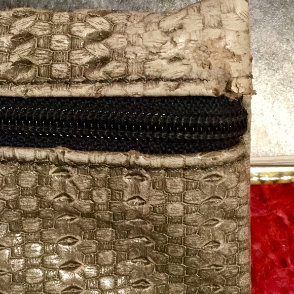 Vintage Carlos FALCHI BLUE  Buffalo Leather Purse  Hobo Gypsy. EVC - Picture 5 of 16